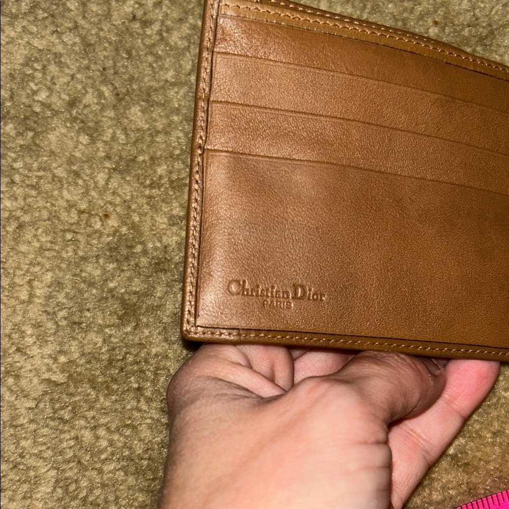 CHRISTIAN DIOR HONEYCOMB WOMEN'S PVC,LEATHER WALLET - Picture 12 of 12